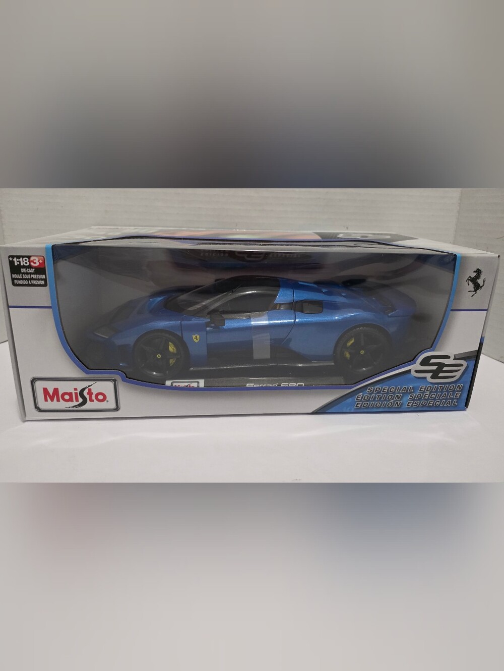 Maisto Special Edition Ferrari F80 2025 1:18 Blue Diecast Car Model